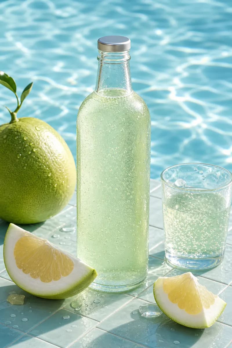 青柚气泡水夏日广告